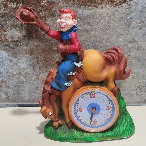 Vintage Howdy Doody Bucking Bronco Clock 1988 Clock Works - Picture 1 of 11